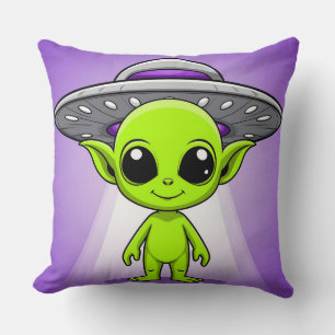 Coussin Alien de dessin animé adorable