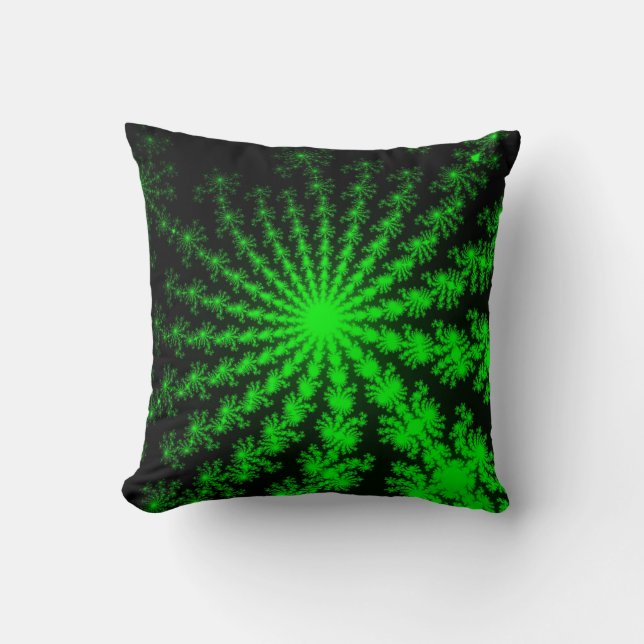 Coussin Alien Fractal Burst (Recto)
