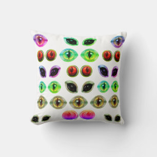 Coussin Alien gris Martian Lizard Dragon Monster Eyes