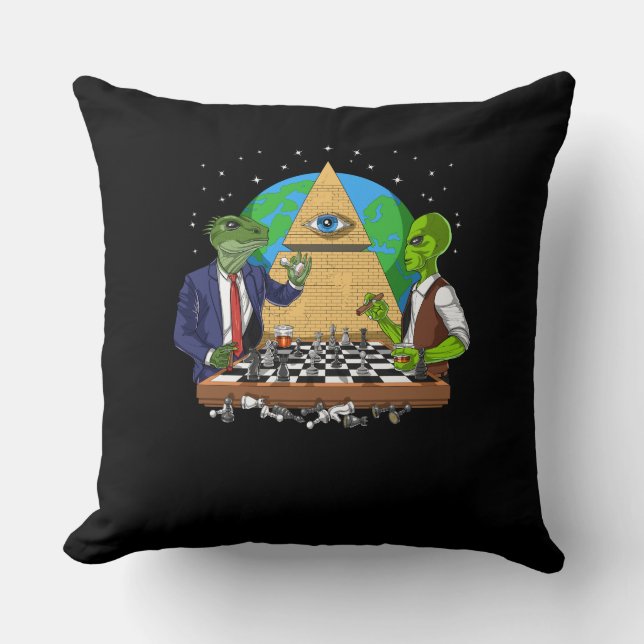 Coussin Alien Illuminati (Recto)
