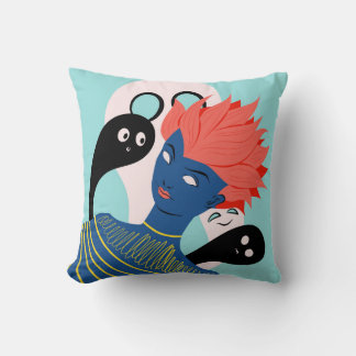 Coussin Alien psychédélique Trippy