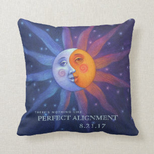 Coussin Alignement parfait du soleil et de la lune