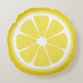Coussin alimentaire en tranches de citron