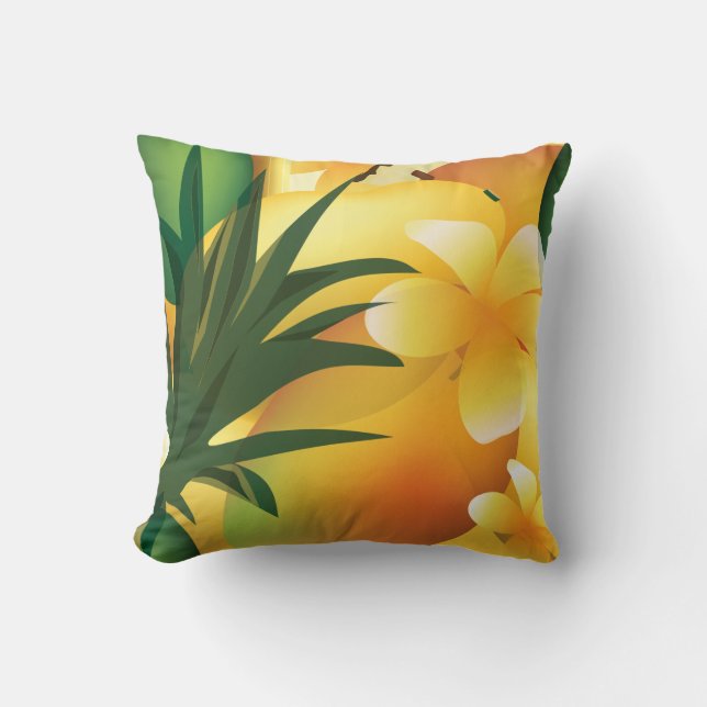Coussin alimentaire tropical Hawaiian Luau (Recto)