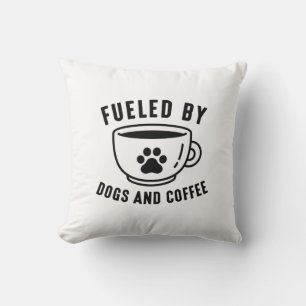 Coussin Alimenté Par Des Chiens Et Du Café