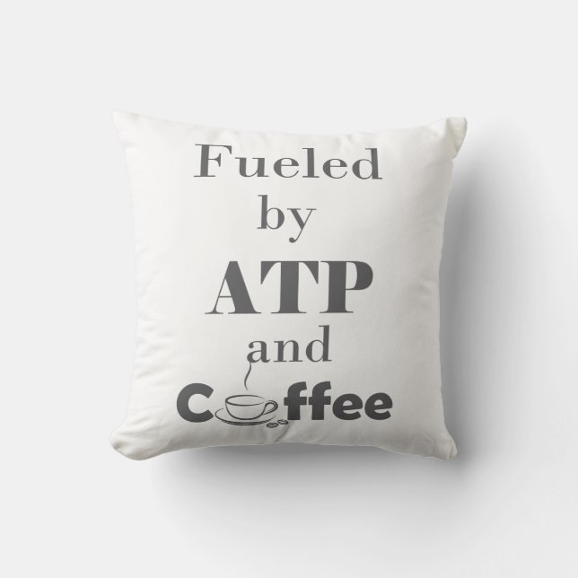 Coussin Alimenté par l'ATP et le café (Recto)