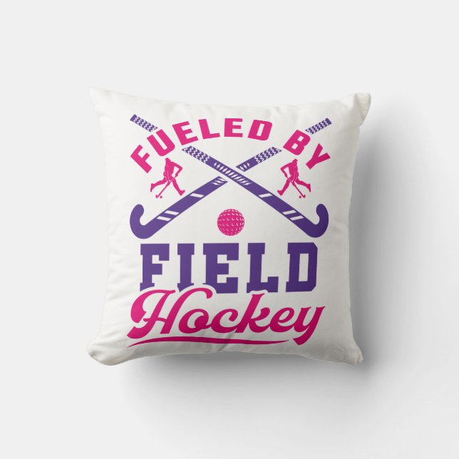 Coussin Alimenté par l'équipe de joueurs de hockey sur gaz (Recto)