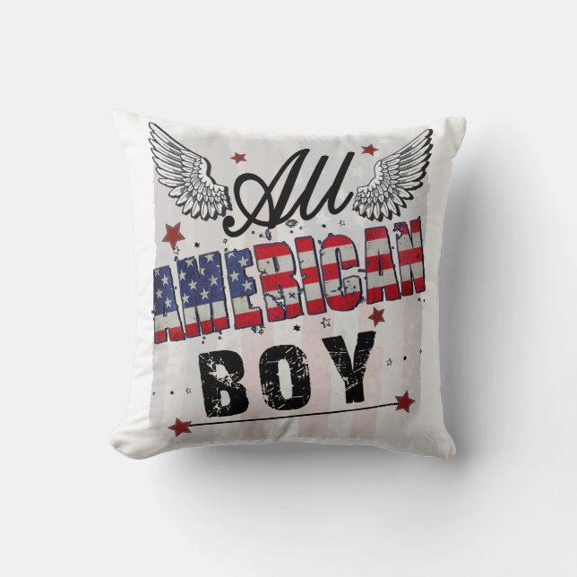 Coussin All American Boy (Recto)