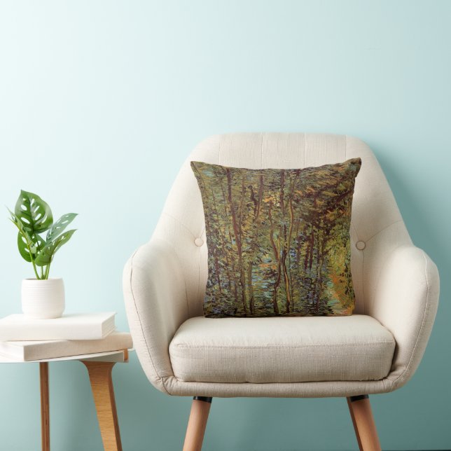 Coussin Allée dans les Bois par Vincent van Gogh (Chaise)