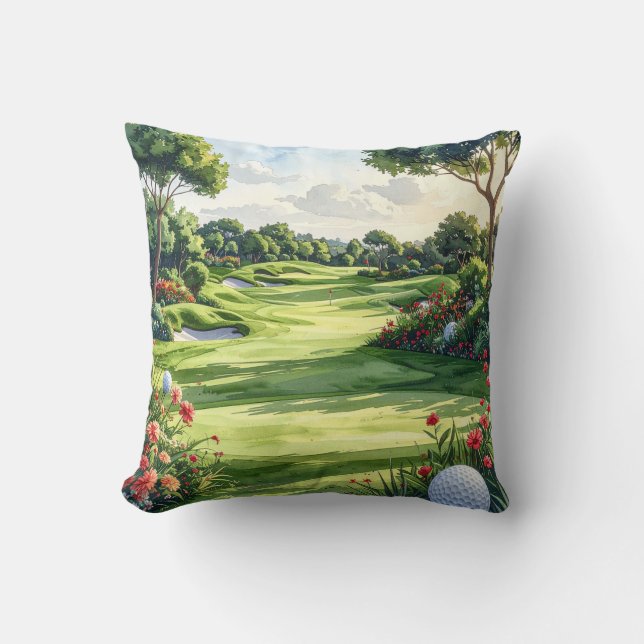 Coussin Allée de golf (Recto)