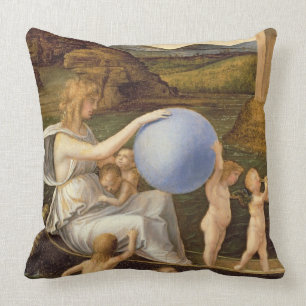 Coussin Allégorie de la fortune changeante, ou mélancoli