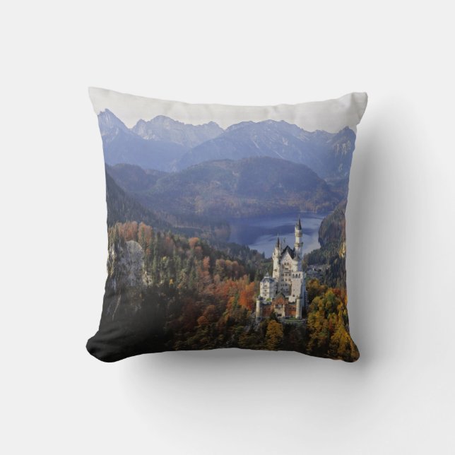 Coussin Allemagne, Bavière, château de Neuschwanstein. (Recto)