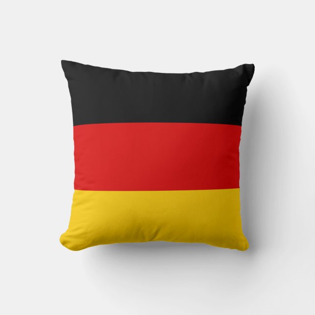 Coussin Allemagne Drapeau Deutschland patriotique allemand (Recto)