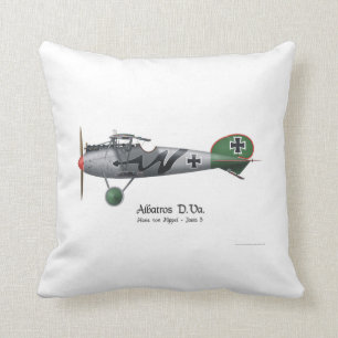 Coussin Allemand Fighter Hans von Hippel d'Albatros D.Va