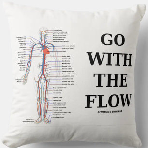 Coussin Aller Avec Le Système Circulatoire De Flux
