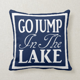 Coussin Aller Sauter Dans Le Lac