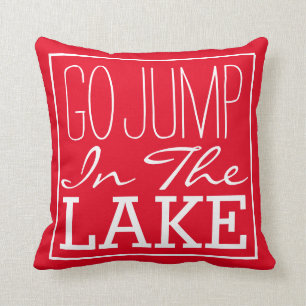 Coussin Aller Sauter Dans Le Lac