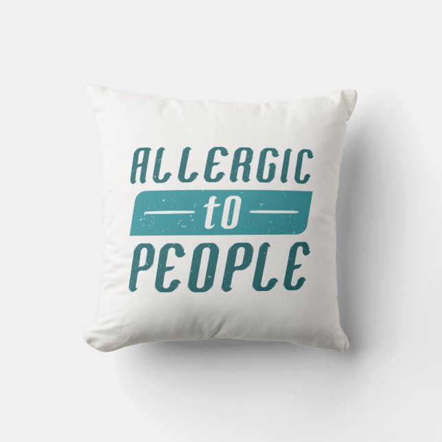 Coussin Allergique aux personnes (Recto)