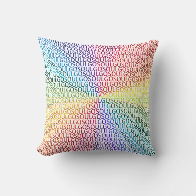 Coussin Allez l'âme ! (Recto)