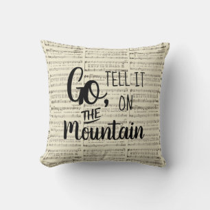 Coussin Allez le dire sur la montagne