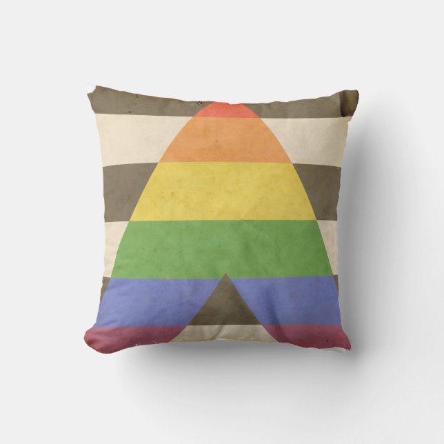 Coussin ALLIÉ STRAIGHT DESIGN VINTAGE - Fierté 2014 (Recto)
