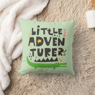 Coussin Alligator petit aventurier