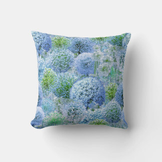 Coussin Alliums bleus