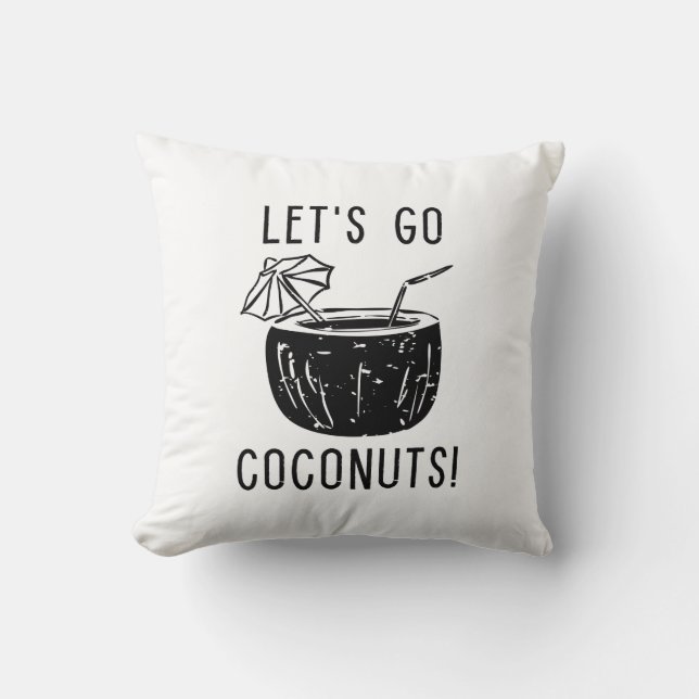 Coussin Allons au coco (Recto)