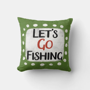 Coussin Allons pêcher l'oreiller