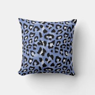 Coussin Allure de la peau animale : léopard d'aquarelle