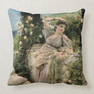 Coussin Alma-Tadema rose de mille de "de tous les roses,