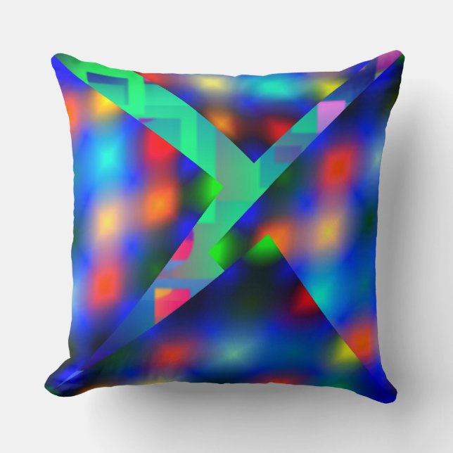 Coussin Almofada colorida em estilo luzes embaçadas e mais (Recto)