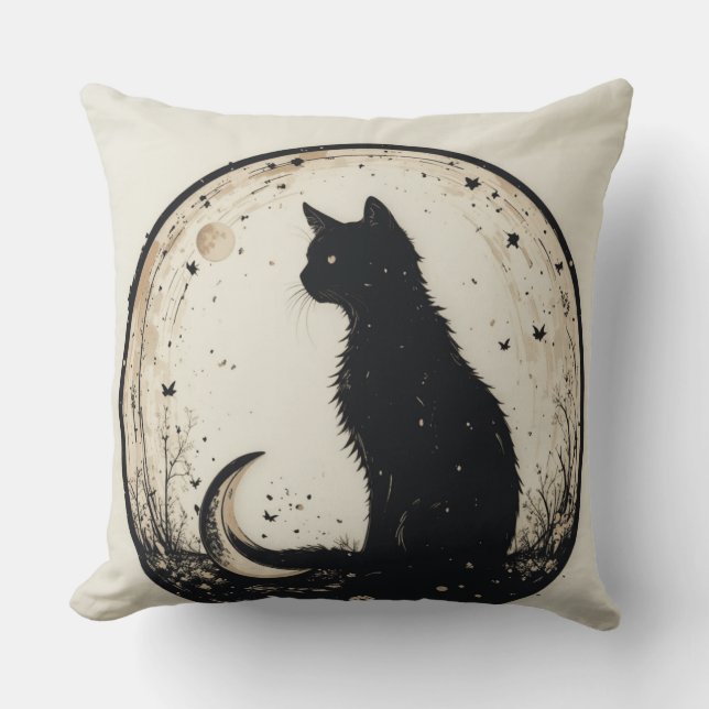 Coussin Almofada com gato  (Recto)