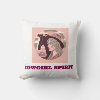 Coussin almofada estampada garota cowgirl