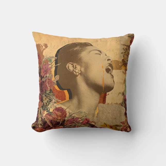COUSSIN ALMOFADA JAZZ - BILLIE HOLIDAY (Recto)