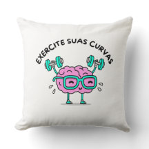 Almofada Poliéster Exercite Suas Curvas