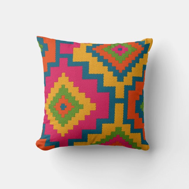 COUSSIN ALMOFADAS CORES GEOMÉTRICO  (Recto)