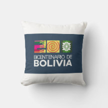 Almohada bicentenario de la Bolivie