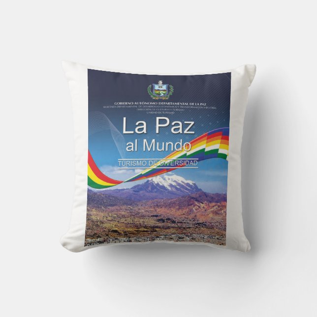 Coussin Almohada La Paz al mundo (Recto)