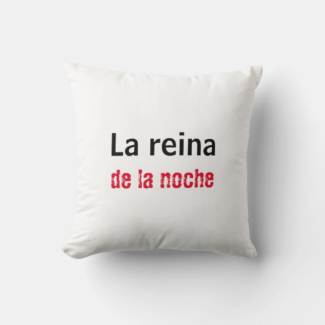 Coussin Almohada la reina de la noche (Recto)