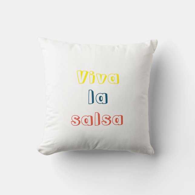 Coussin Almohada Viva la salsa (Recto)