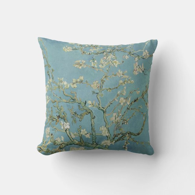 Coussin Almond Blossom par Vincent Van Gogh, 1888-1890 (Recto)