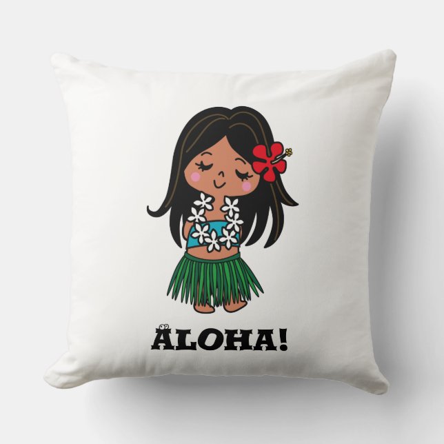 Coussin ALOHA*CHAN Jetez l'oreiller (Recto)