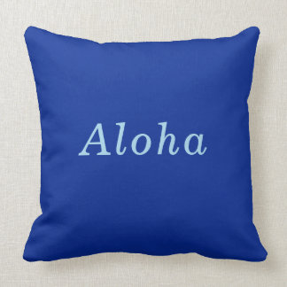 Coussin "Aloha" cobalt et confortable confortable bleu