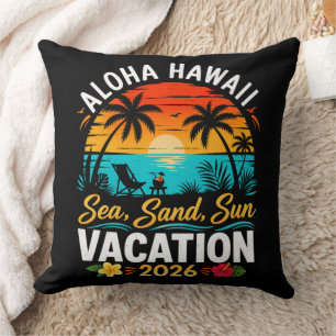 Coussin Aloha Hawaii Mer Sable Soleil 2026
