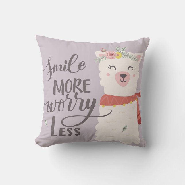 Coussin Alpaga mignon de bébé (Recto)