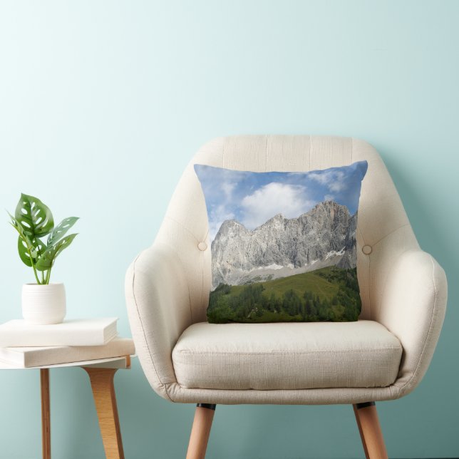 Coussin Alpes Autrichiennes En Été (Chaise)