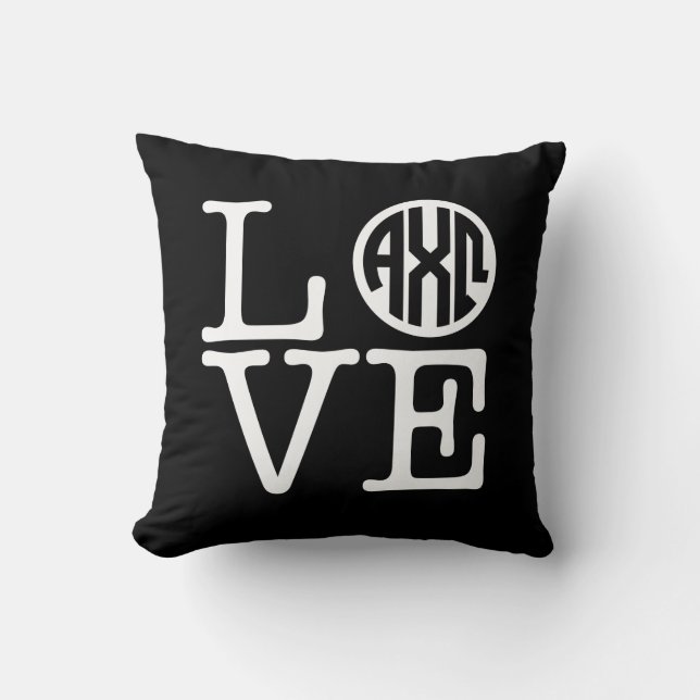 Coussin Alpha Chi Omega | Amour (Recto)
