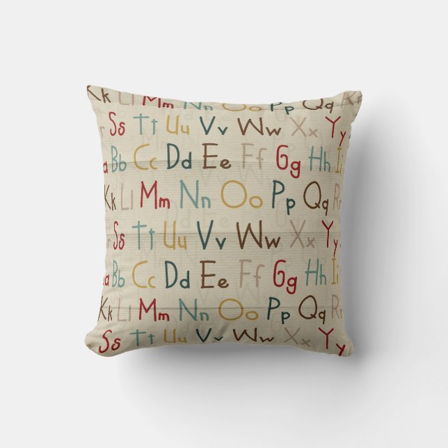Coussin alphabet (Recto)