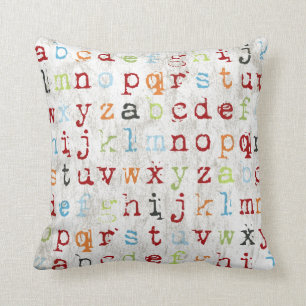 Coussin Alphabet couvert d'abc
